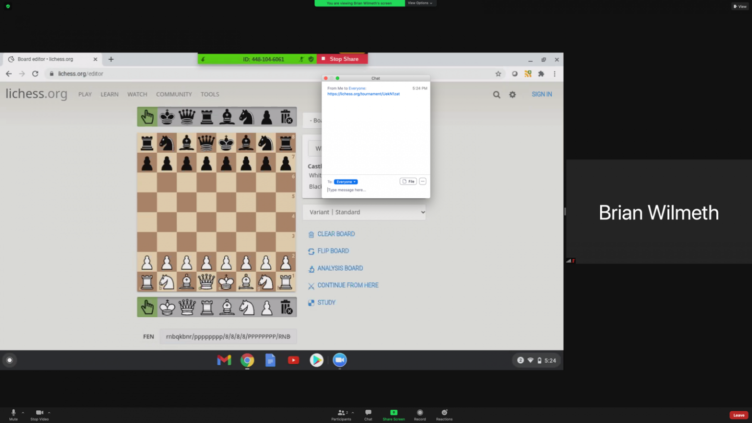 How to Log into a Tournament Premier Chess